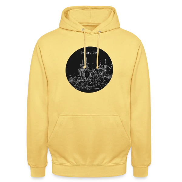 Basilique Fourvière Nuit sur Sweat-shirt à capuche unisexe
