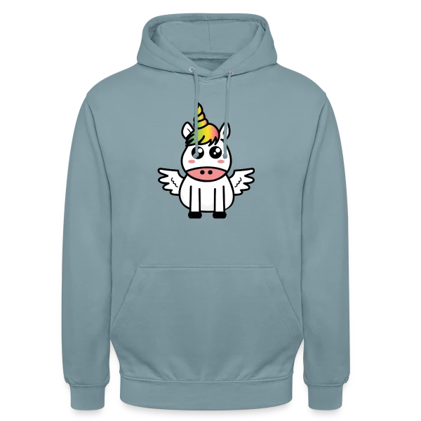Licorne Kawaii : Féérique et Magique sur Sweat-shirt à capuche unisexe