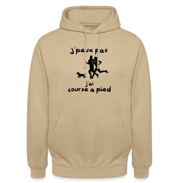 J'peux pas, j'ai Course à Pied (Jogging, Running) sur Sweat-shirt à capuche unisexe