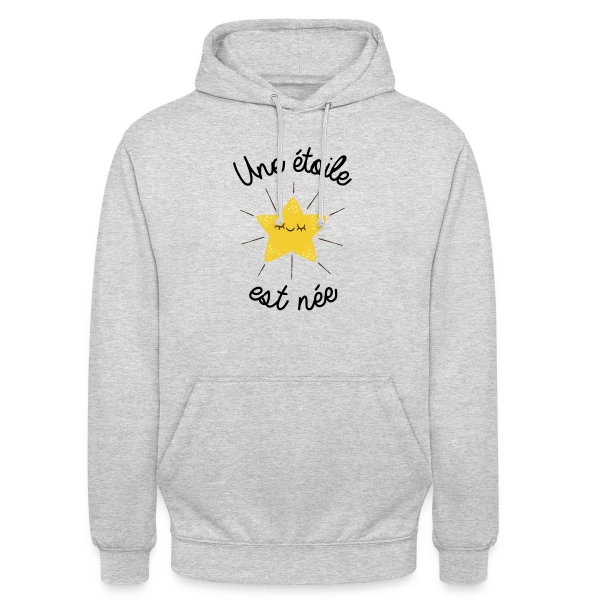Une Étoile est Née sur Sweat-shirt à capuche unisexe