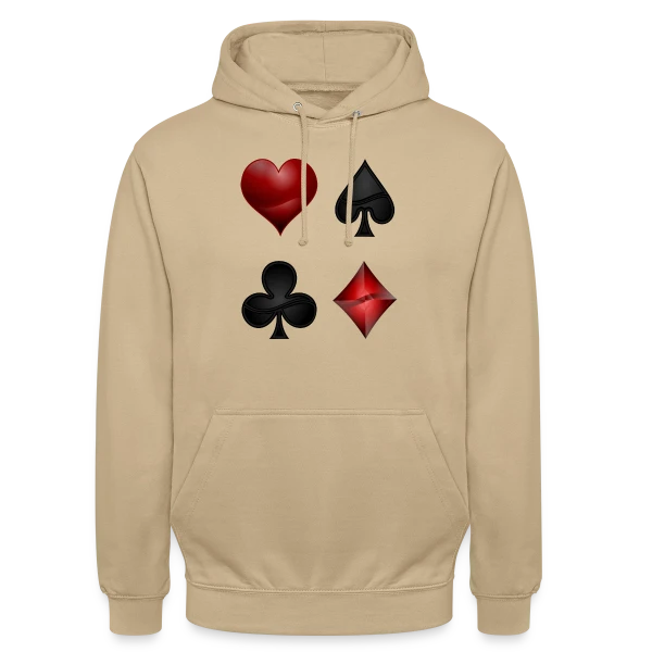 Symboles de Poker Élégants sur Sweat-shirt à capuche unisexe