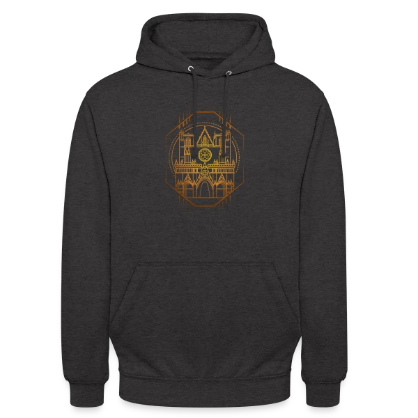 Cathédrale Lyon Géométrique sur Sweat-shirt à capuche unisexe