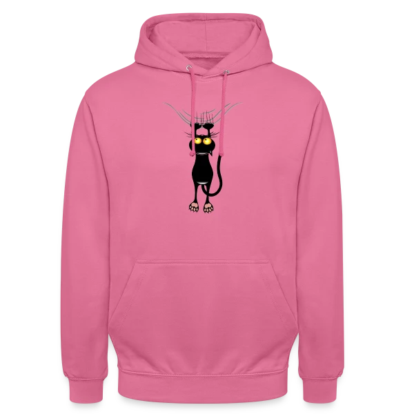Chat Griffeur Amusant sur Sweat-shirt à capuche unisexe