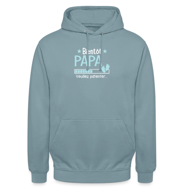 Bientôt Papa : Le Cadeau Idéal du Futur Père sur Sweat-shirt à capuche unisexe