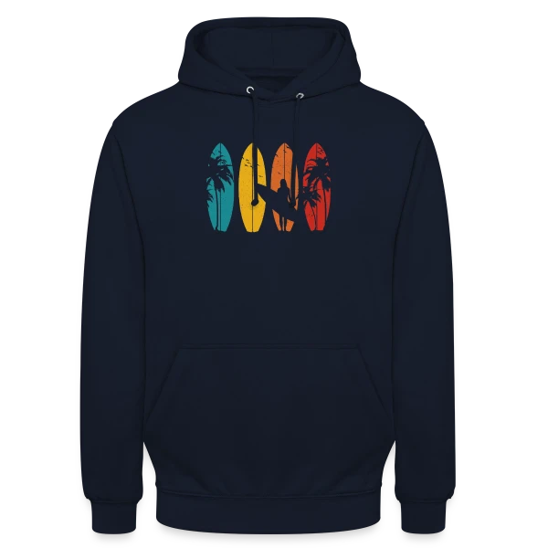 Surfeur Vintage | Cadeau Rétro sur Sweat-shirt à capuche unisexe