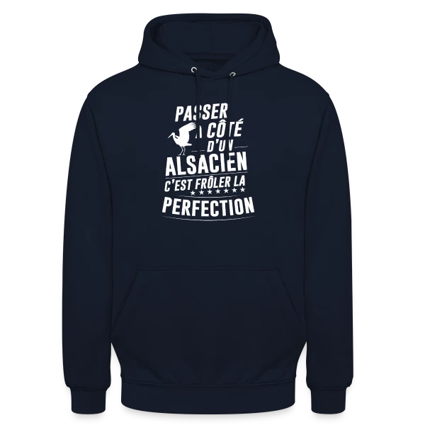 L'Alsacien Parfait sur Sweat-shirt à capuche unisexe