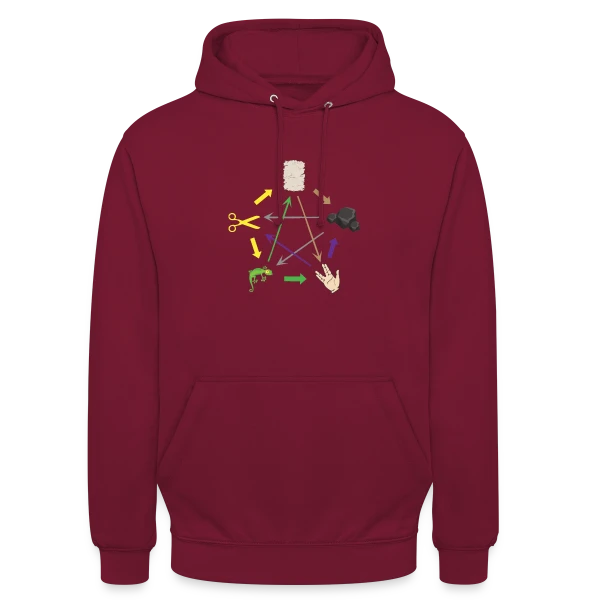 Pierre Feuille Ciseaux Lézard Spock - Geek & Humour sur Sweat-shirt à capuche unisexe