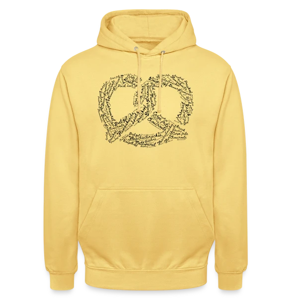 Brezel Mots Alsaciens Gourmands sur Sweat-shirt à capuche unisexe