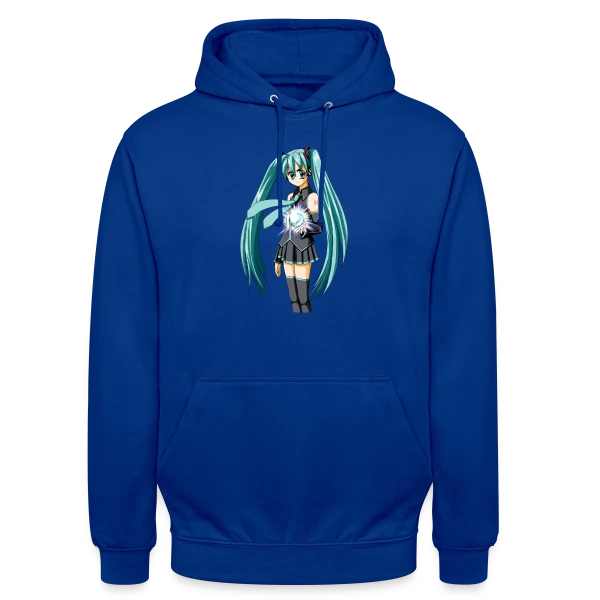 Miku Manga : Jolie Fille Style Anime Kawaii sur Sweat-shirt à capuche unisexe