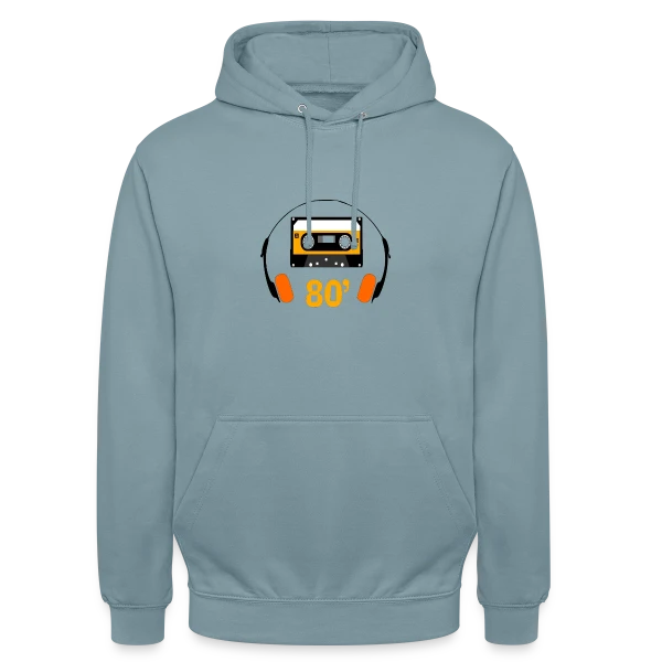 Cassette Années 80 sur Sweat-shirt à capuche unisexe