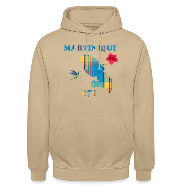 Martinique Madras 972 sur Sweat-shirt à capuche unisexe