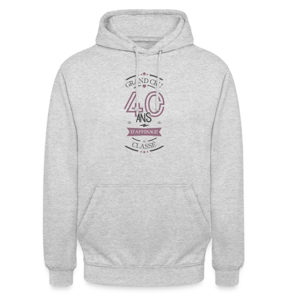 40 Ans d'Affinage : T-shirt Humour Anniversaire sur Sweat-shirt à capuche unisexe
