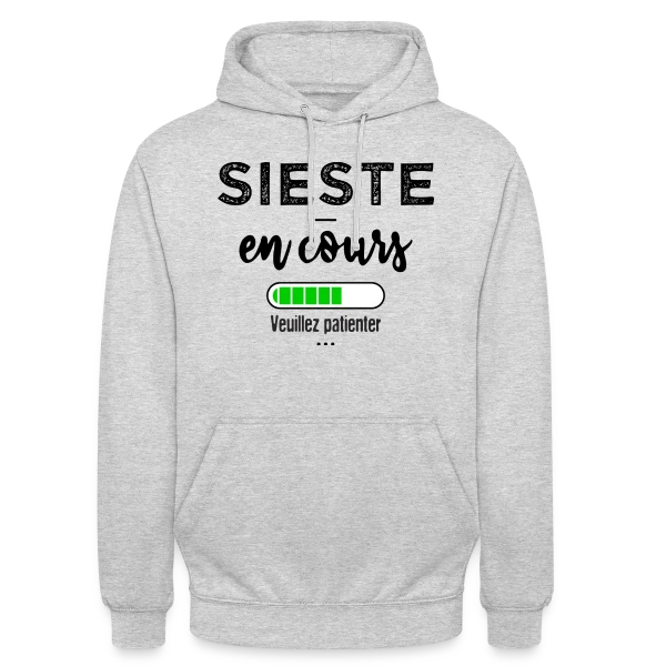 Sieste en cours, ne pas déranger ! sur Sweat-shirt à capuche unisexe
