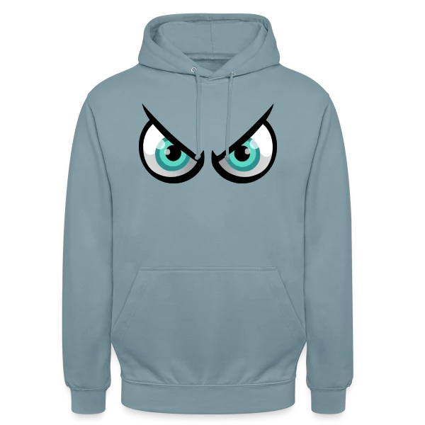 Yeux Cartoon Enervés : En Mode Pas Content sur Sweat-shirt à capuche unisexe