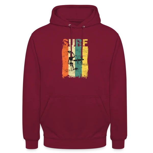Surfing Vintage | Passion Vagues sur Sweat-shirt à capuche unisexe