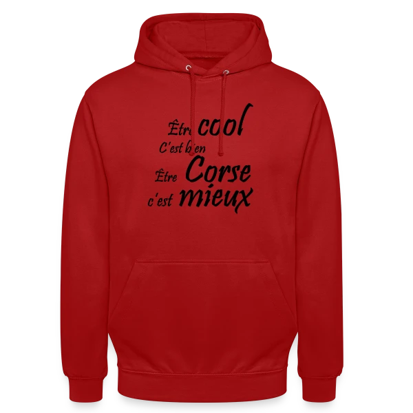 Humour 'Être Corse' sur Sweat-shirt à capuche unisexe