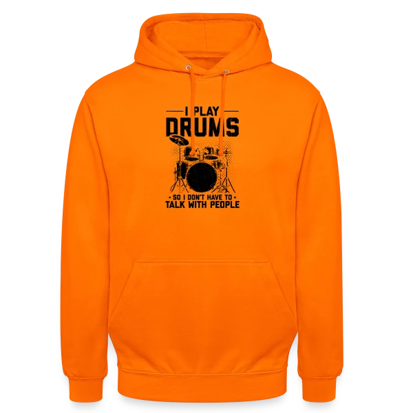 Batteur & Musicien Passionné sur Sweat-shirt à capuche unisexe