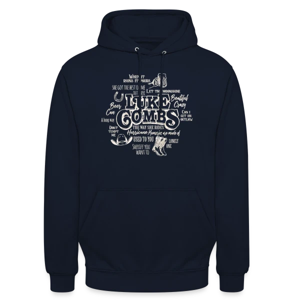 Luke Combs Esprit Country sur Sweat-shirt à capuche unisexe