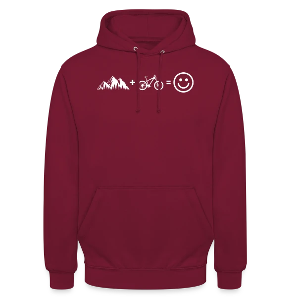 VTT Bonheur Montagne sur Sweat-shirt à capuche unisexe