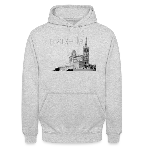 Notre-Dame de la Garde Marseille sur Sweat-shirt à capuche unisexe