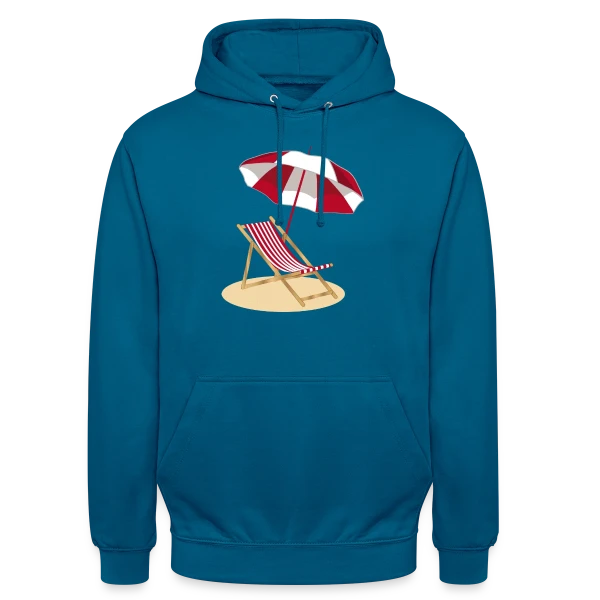 Évasion Plage & Soleil sur Sweat-shirt à capuche unisexe