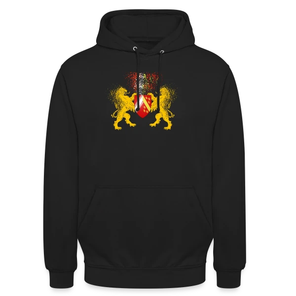Blason Alsace - Les Lions Gardiens sur Sweat-shirt à capuche unisexe
