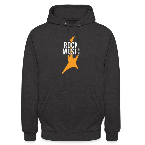 Rock Musique & Guitare Électrique sur Sweat-shirt à capuche unisexe