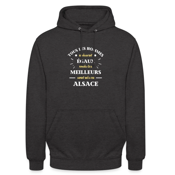 Hommes Égaux Alsace sur Sweat-shirt à capuche unisexe