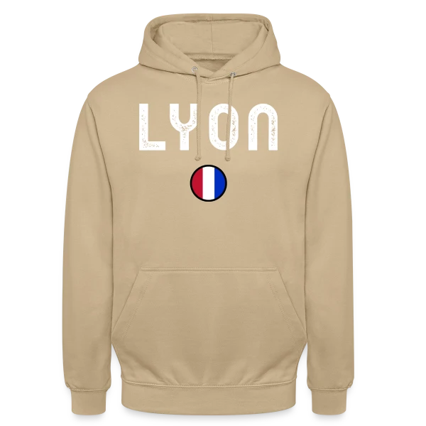Drapeau Français Rond sur Sweat-shirt à capuche unisexe