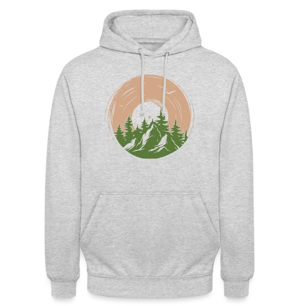 Vinyle Nature Aventure Montagne sur Sweat-shirt à capuche unisexe