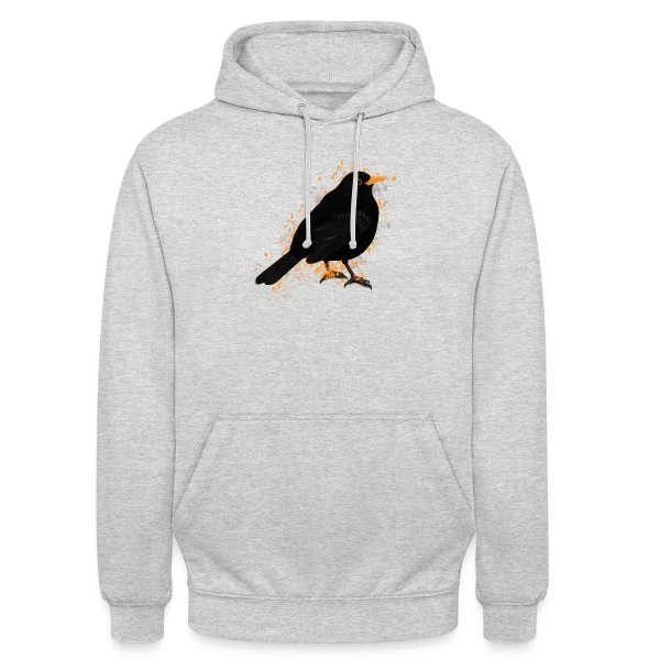 Merle Noir Taches sur Sweat-shirt à capuche unisexe