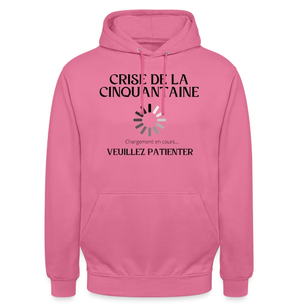 Crise Cinquantaine Chargement sur Sweat-shirt à capuche unisexe