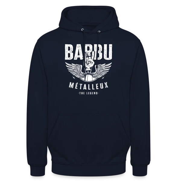 Barbu Métalleux : La Légende sur Sweat-shirt à capuche unisexe