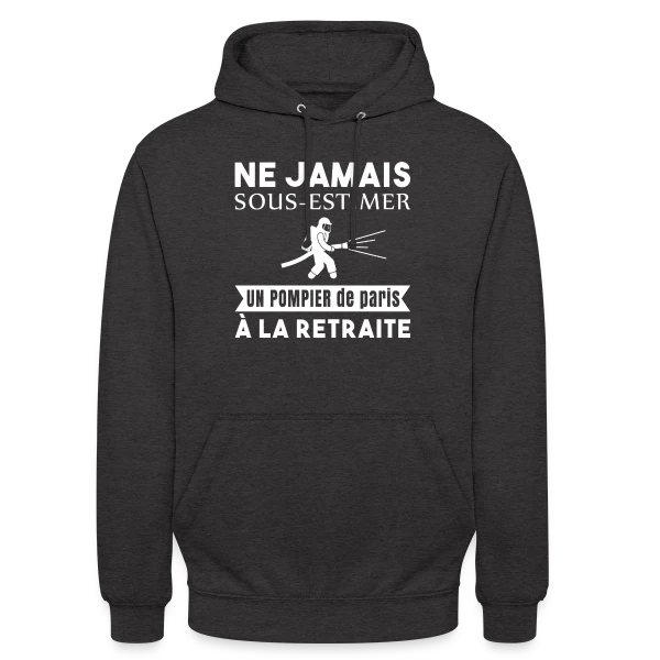 Pompier de Paris Retraité sur Sweat-shirt à capuche unisexe