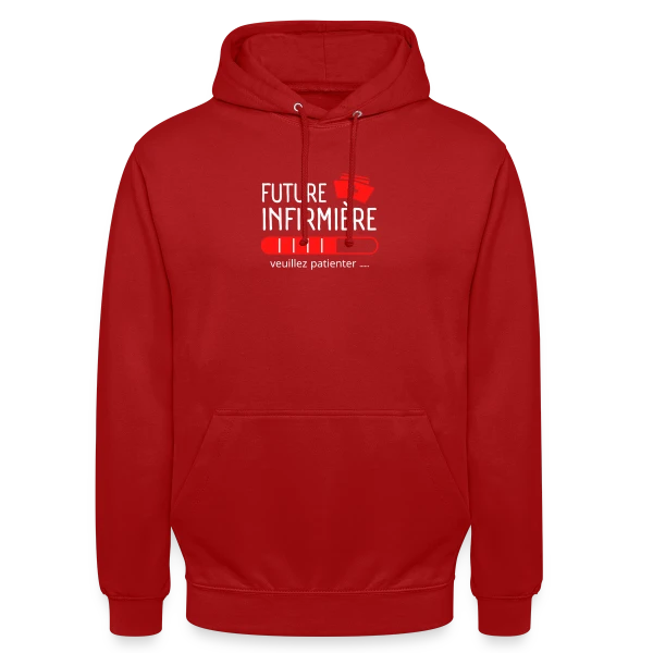 Future Infirmière : Patientez ! T-shirt Humour et Motivation sur Sweat-shirt à capuche unisexe