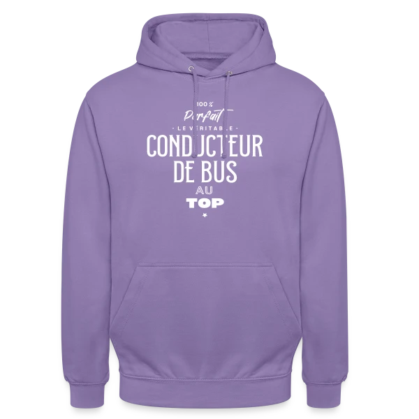 Le Chauffeur de Bus au Top sur Sweat-shirt à capuche unisexe
