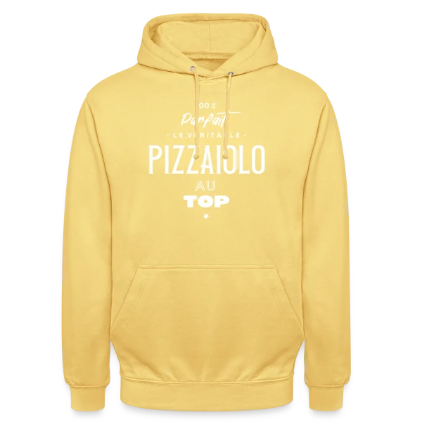 Le Vrai Maître Pizzaiolo sur Sweat-shirt à capuche unisexe