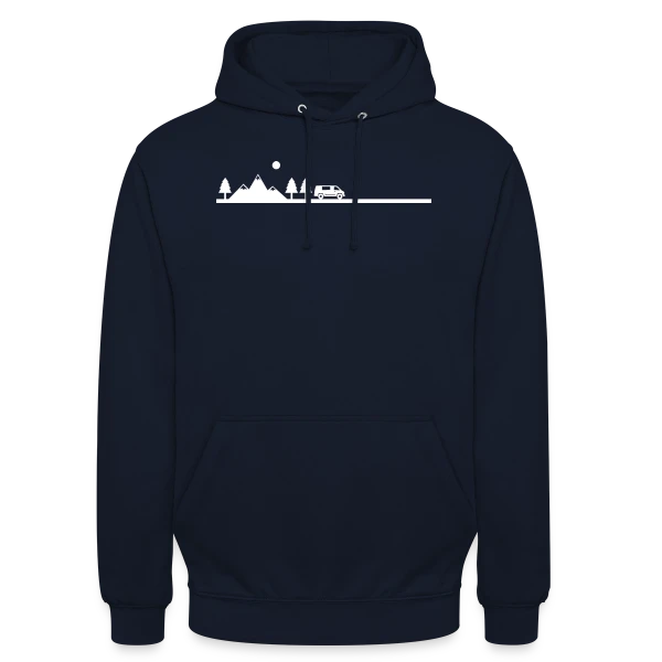 Aventure Van Life Paysage sur Sweat-shirt à capuche unisexe