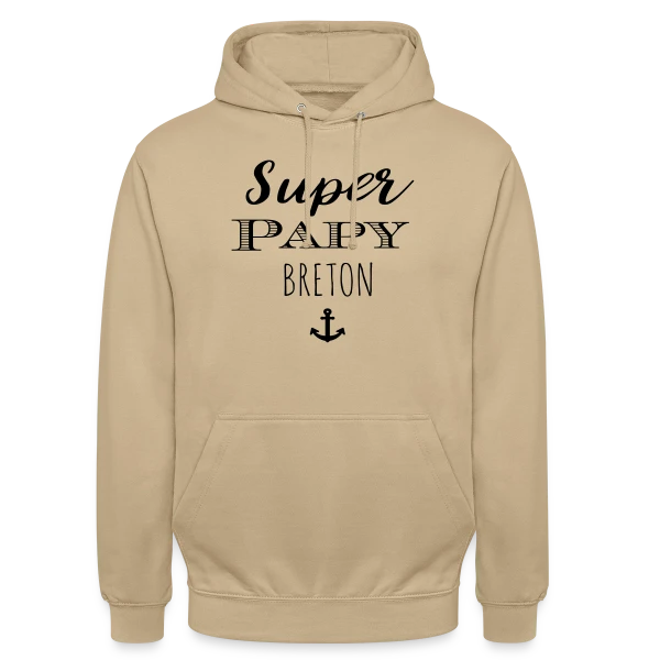 Super Papy Breton sur Sweat-shirt à capuche unisexe