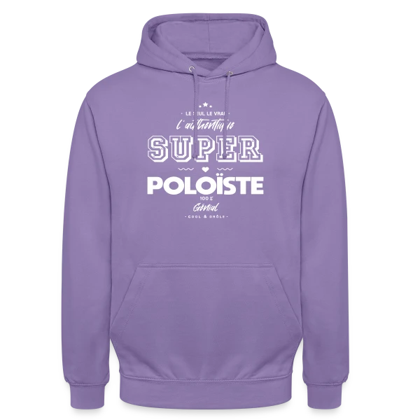 Super Poloïste Authentique : Le T-shirt Humour Water-Polo sur Sweat-shirt à capuche unisexe