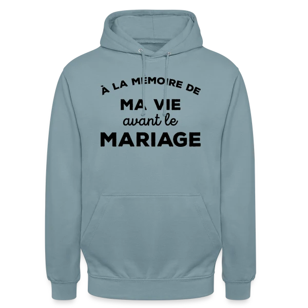 Adieu Vie de Célibataire sur Sweat-shirt à capuche unisexe