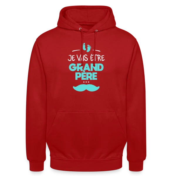 'Je Vais Être Grand-Père' - Annonce Fierté Bébé sur Sweat-shirt à capuche unisexe