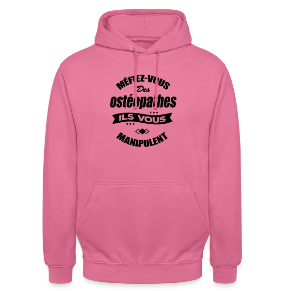 Ostéopathe Manipulateur Humour sur Sweat-shirt à capuche unisexe