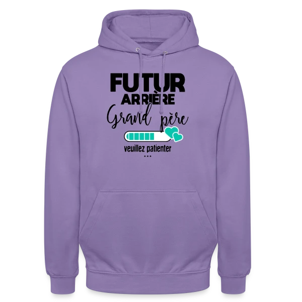 Futur Arrière-Grand-Père : Patience, Bébé Arrive ! sur Sweat-shirt à capuche unisexe