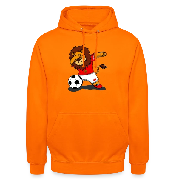 Lion Marocain Foot Dab sur Sweat-shirt à capuche unisexe