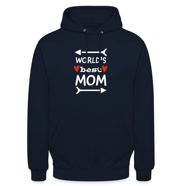 Joyeuse Fête des Mères : Amour et Tendresse sur Sweat-shirt à capuche unisexe