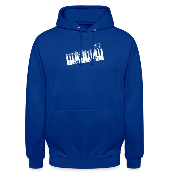 Clavier de Piano & Notes de Musique Élégantes sur Sweat-shirt à capuche unisexe