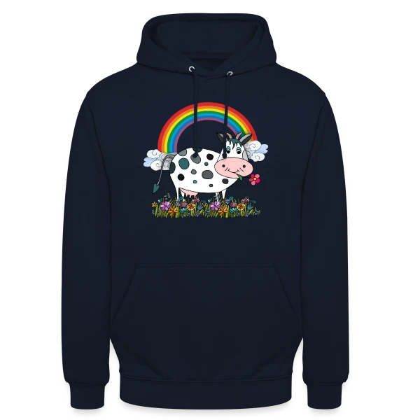 La Vache Coquette sur Sweat-shirt à capuche unisexe