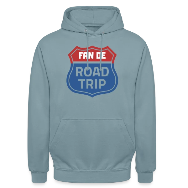 Écusson Fan de Road Trip sur Sweat-shirt à capuche unisexe