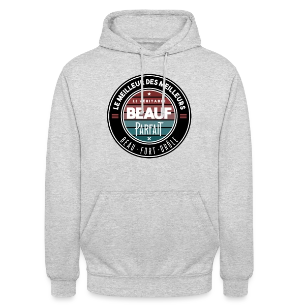 Le Véritable Beauf Parfait : Le T-shirt Humour Homme sur Sweat-shirt à capuche unisexe